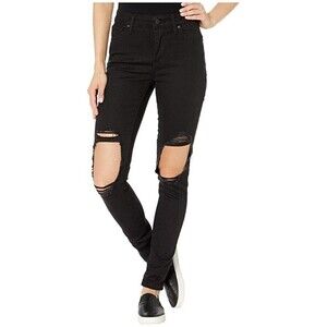 Levis 721 High Rise Skinny Jeans No Hard Feelings Stretch Jeans in Black Size 26